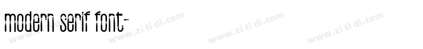 modern serif font字体转换 modern serif font字体转换